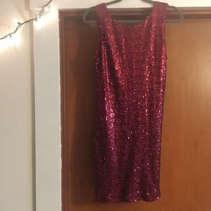 BUNDLE 4 for $19 💗NYE Hot Pink Sequined Dress💗